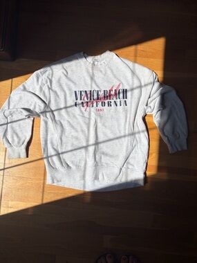 Garage Light Gray 'Venice Beach California' Graphic Crewneck Sweatshirt